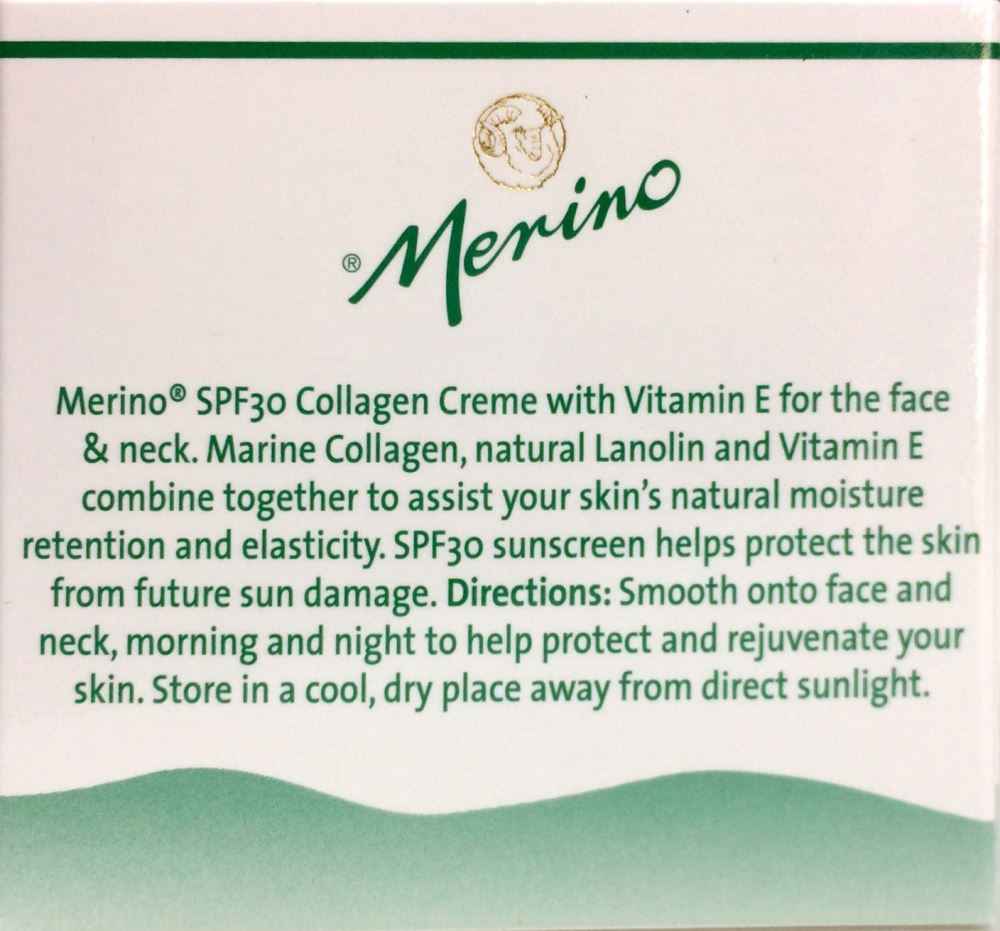 Merino Collagen Cream SPF30 100g – Hydrating Daily Moisturiser with Sun Protection - Image 3