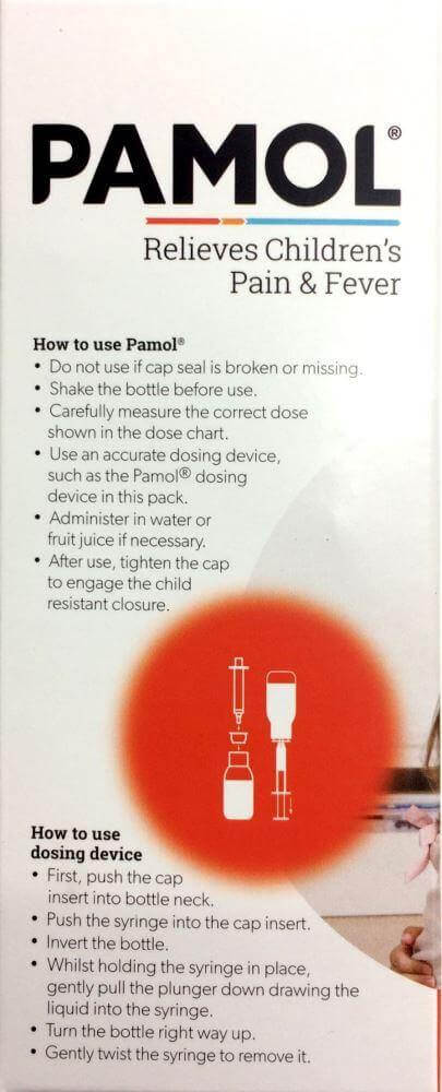 Pamol Strawberry 100ml Pharmacy Medicine - Image 3